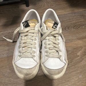 Nike Off-White and Beige Sneakers